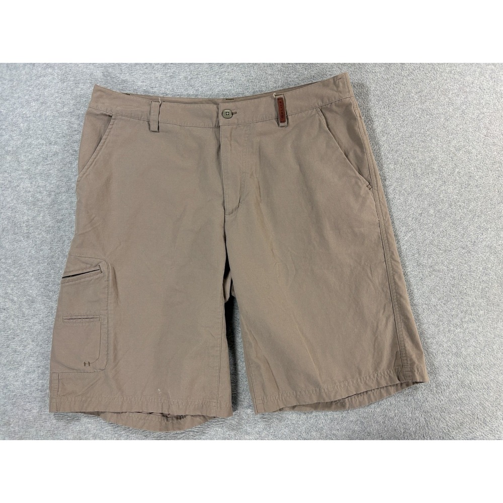Golite Cotton Blend Hiking Travel Shorts (Men's 36) Tan - 11"